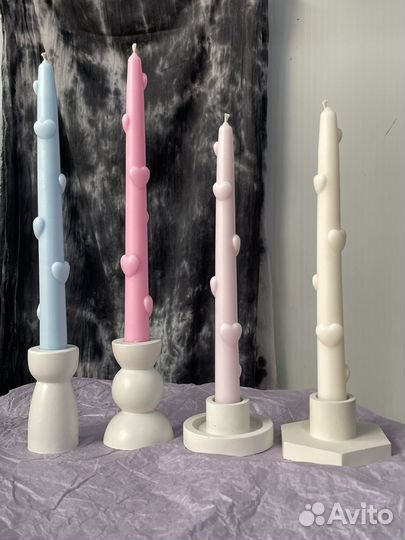 Свечи столовые ручной работы