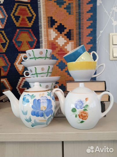 Чайники заварочные.Чашки.ссср
