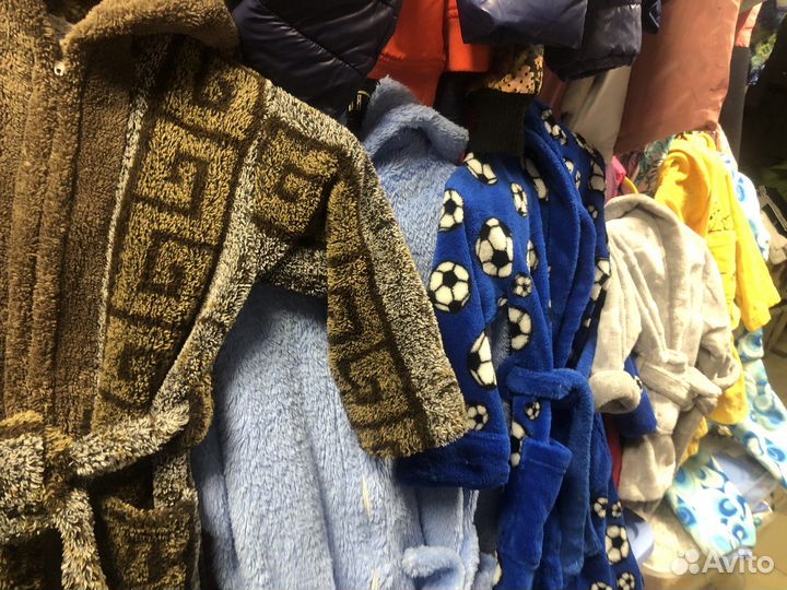 Детские махровые халаты