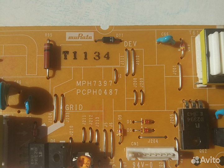 Плата высокого, низкого питания мфу Panasonic
