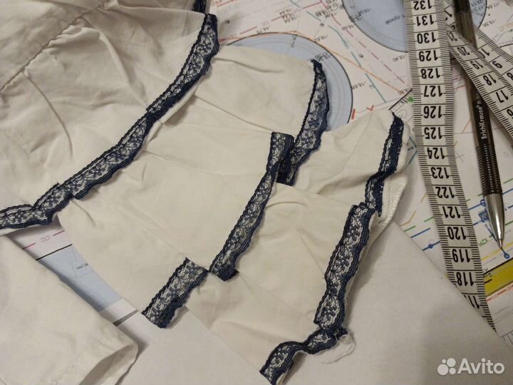 2 школьные рубашки для девочки158