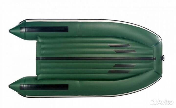 Лодка mishimo (Мишимо) lite 350, бело-зеленая