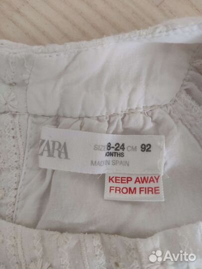 Платье для девочки zara 92