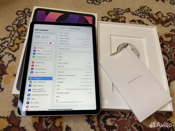 iPad air 4 256gb wifi + sim