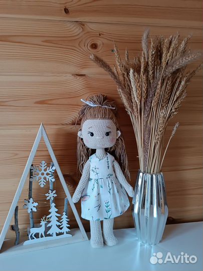 Кукла вязанная,ручная работа, кукла амигуруми