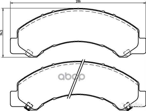 Колодки тормозные дисковые Strong Ceramic пере