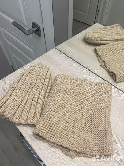 Детский комплект шапка+снуд новый