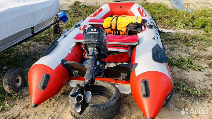 Пвх Лодка Reef нднд с мотором Mercury 15
