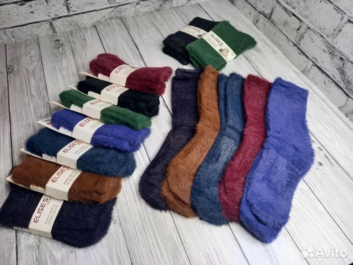 Носки из шерсти норки тёплые
