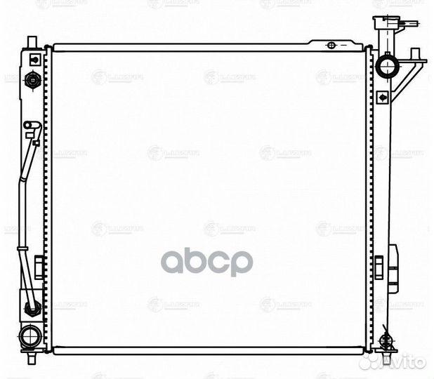 Радиатор охлаждения двигателя hyundai/KIA soren