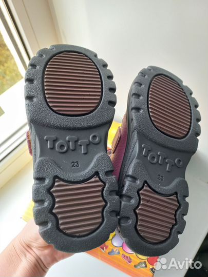 Ботинки на байке Тотто 15,7 см, новые