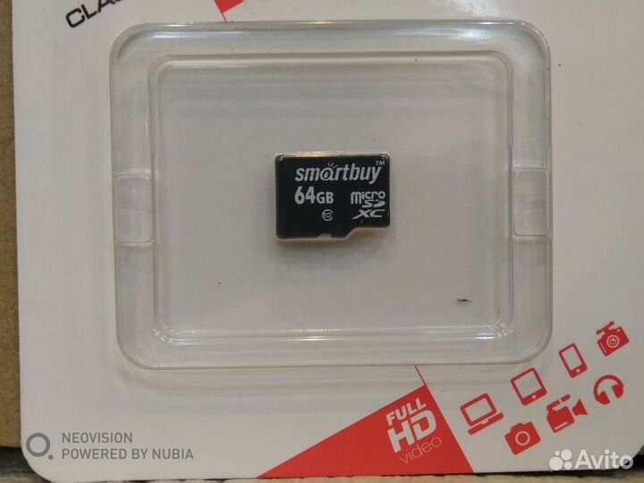 Карты памяти micro sdxc Smartbuy 64GB 10кл