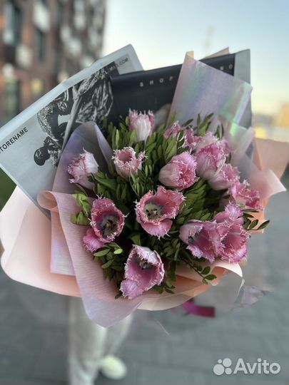 Букет из тюльпанов готов к отправке