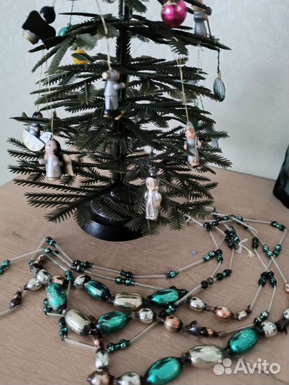 Мини елка СССР с игрушками