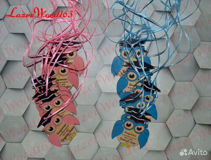 Медали Дерево Праздник Выпускник Именные Совы