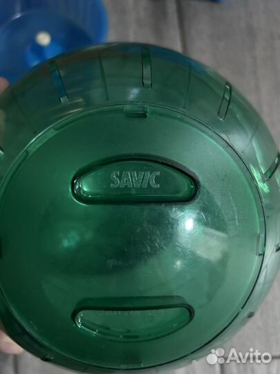 Клетка для грызунов и шар прогулочный большой