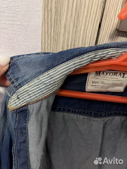 Джинсовая рубашка детская