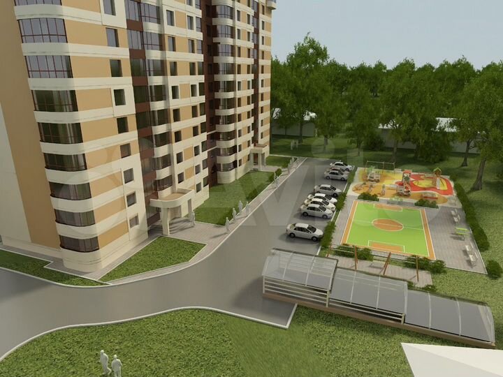 2-к. квартира, 67,3 м², 7/16 эт.