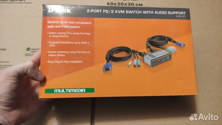 Kvm-переключатель d-link kvm-121