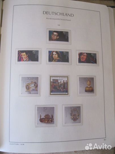Коллекция марок в альбоме Германия 1981-94 год