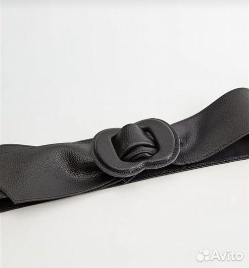 Пояс Mango натуральная кожа