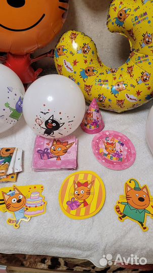 Набор для дня рождения в стиле 3 кота