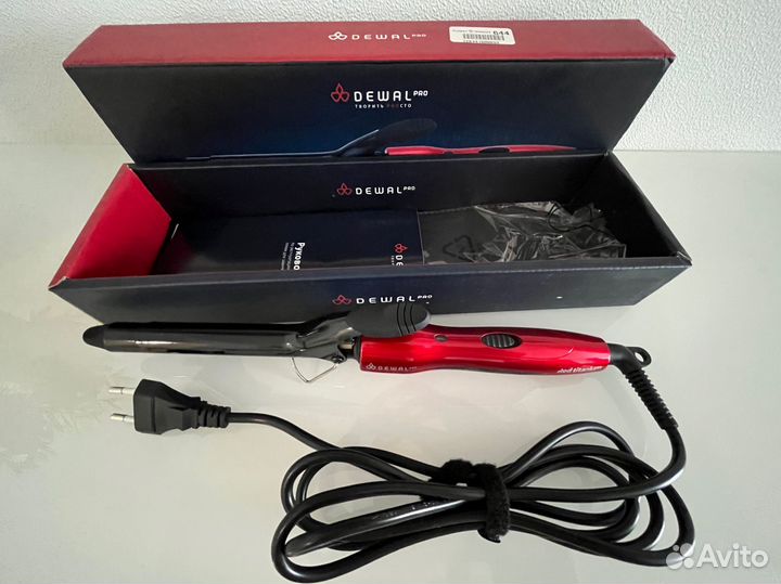 Плойка Dewal Red Titanium красная 19 мм