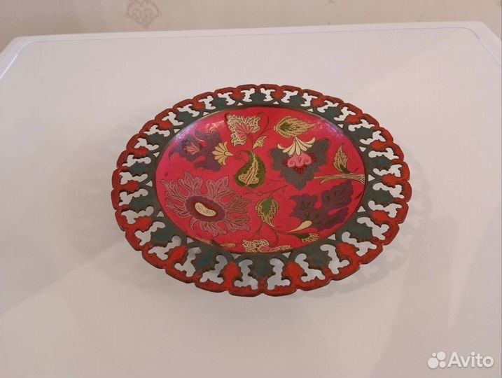 Блюдо латунное