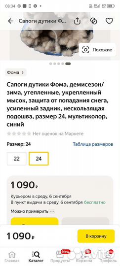 Дутики для девочки 24