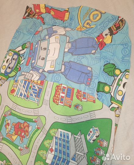 Детский кпб хлопок Робокар Полли