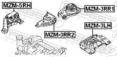 Подушка двигателя правая (гидравлическая) MZM5R