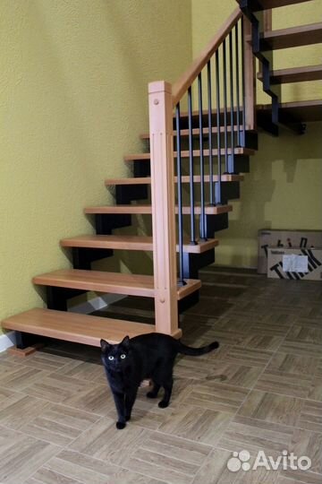 Лестница на металлокаркасе / изготовление лестниц