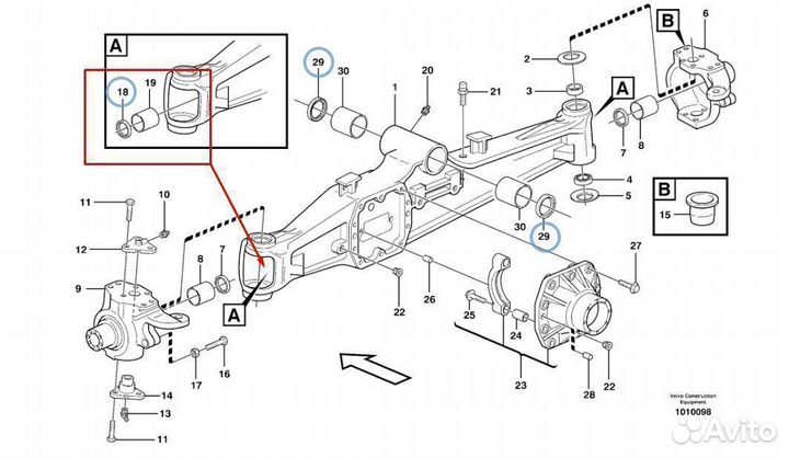 15185041 (VOE15185041) Сальник полуоси в мост