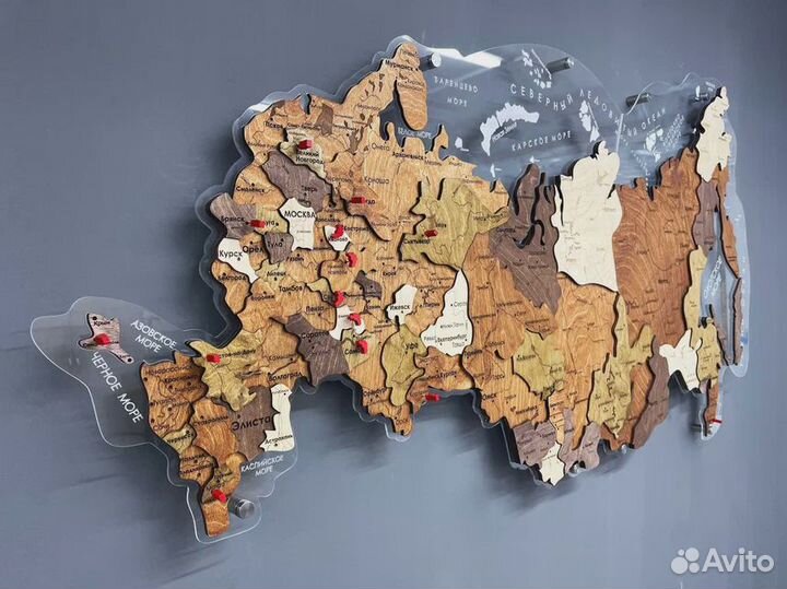 Настенная карта России
