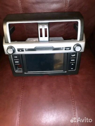 Штатная ав магнитола +м диск для тоета прадо