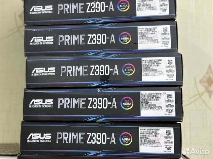 Материнская плата asus prime Z390A