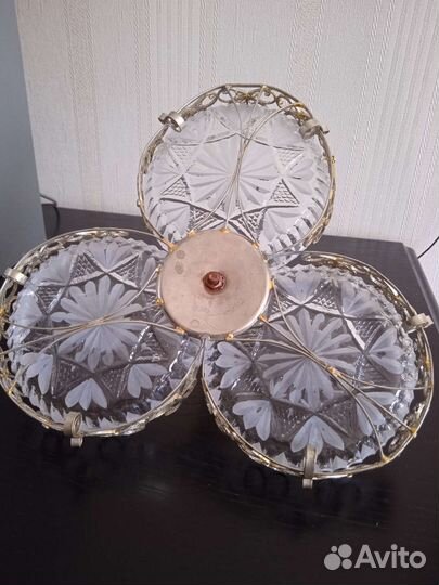 Хрустальная икорница