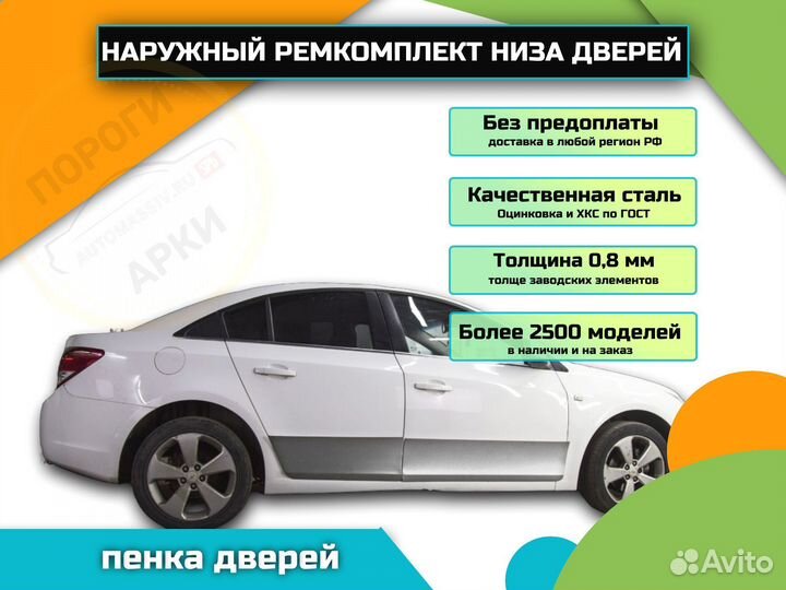 Ремонтные пороги Mazda MPV 2 и др