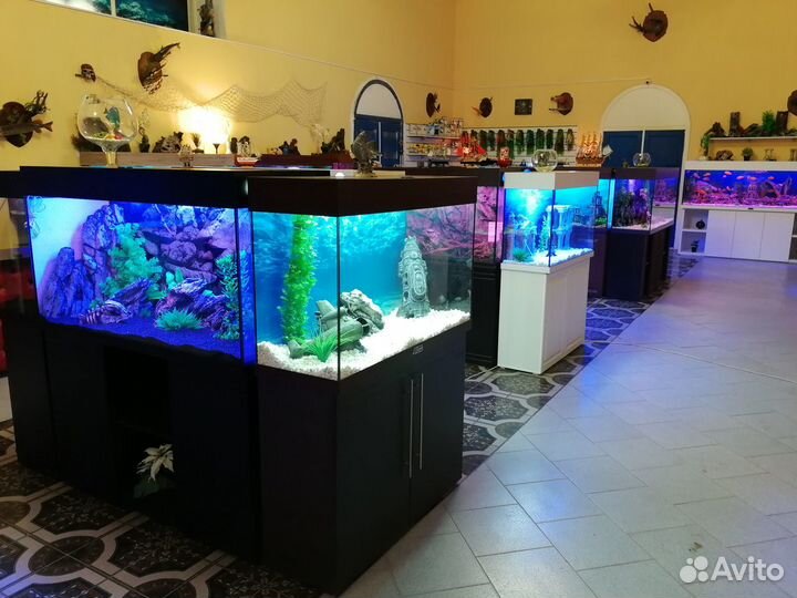 Аквариум 200л на тумбе Венге