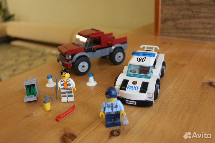 Lego city - 7741 Полицейский вертолет 60128 Погоня