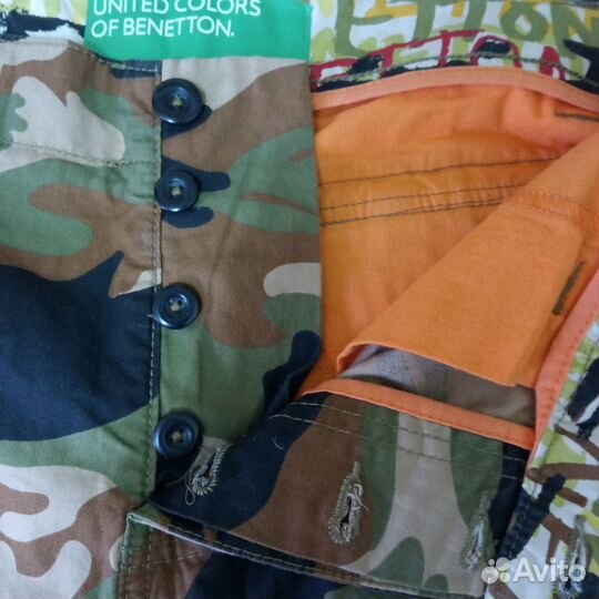 Шорты United colors of Benetton Хаки