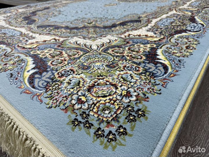 Ковер 1.6х3 классический, голубой