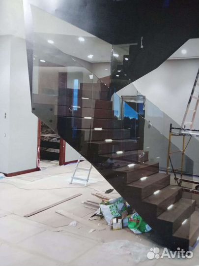 Облицовка лестниц деревом