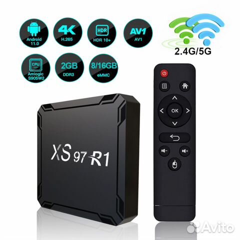 Тв-тюнер SMART TV XS97R1 с Wi-Fi на Android 11,0 объявление продам