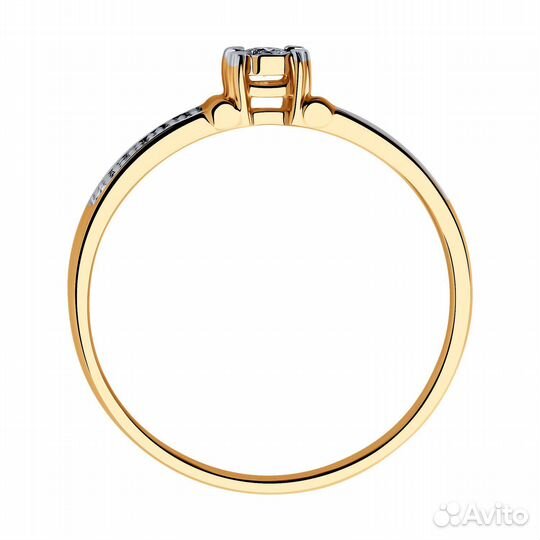 Новое золотое кольцо с бриллиантами (Рассрочка)