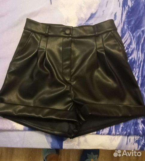 Шорты женские из экокожи