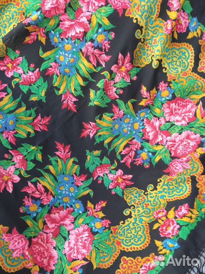 Павловский Платок Шаль СССР 145/145 Шерсть