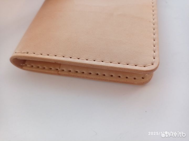 Кожаная обложка для документов ручная работа