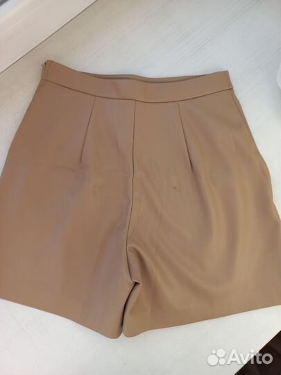 Шорты женские кожаные