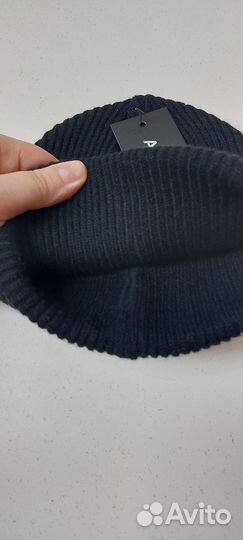 Мужская шапка двойная без лейбла по голове